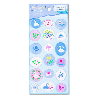 HOK Cute 3D Stamp Style Seal Stickers