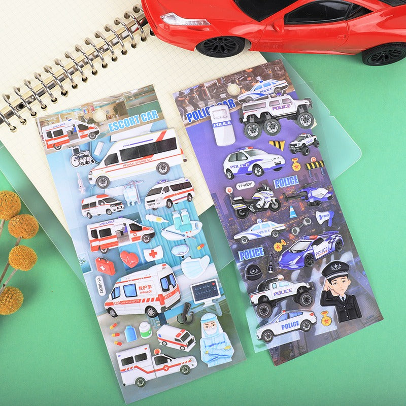 HOK Vehicle Theme 3D Puffy Kawaii Sticker Set- Pack of 1pc