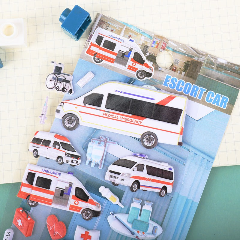 HOK Vehicle Theme 3D Puffy Kawaii Sticker Set- Pack of 1pc
