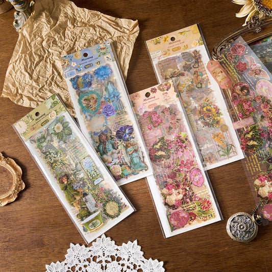 HOK Retro Vintage Charm Set Of 6 Sheet Stickers