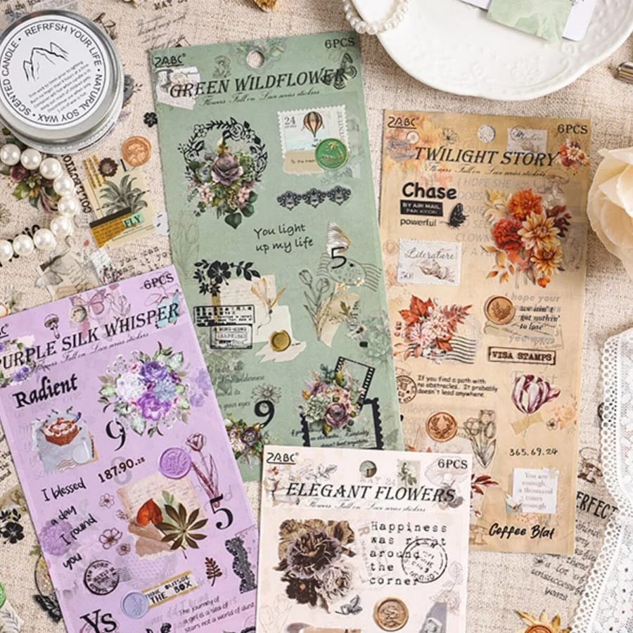 HOK Vintage Pet Kawaii Stickers