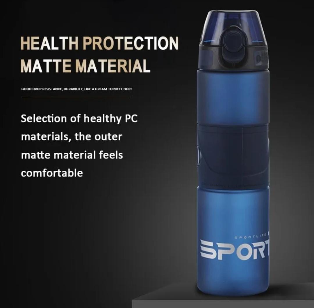 HOK Unbreakable Sports Bottle with Sipper & Straw 700ml- Random Color