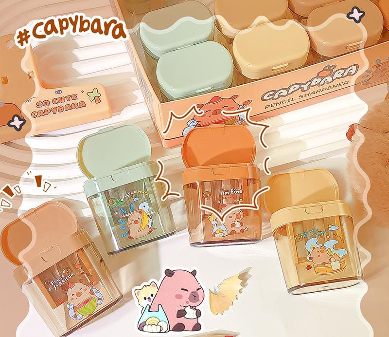 HOK Capybara Design Dual Hole Sharpener- 1pc (Random Color)