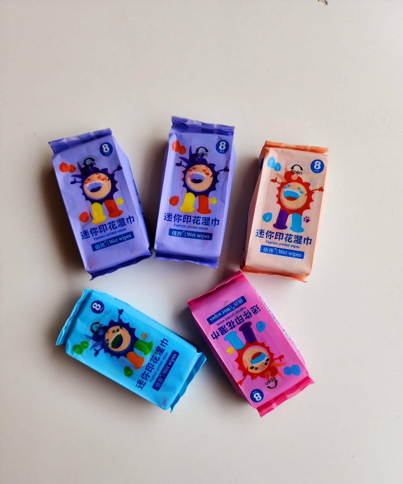 HOK Mini Printed Wet Wipes- 48pcs