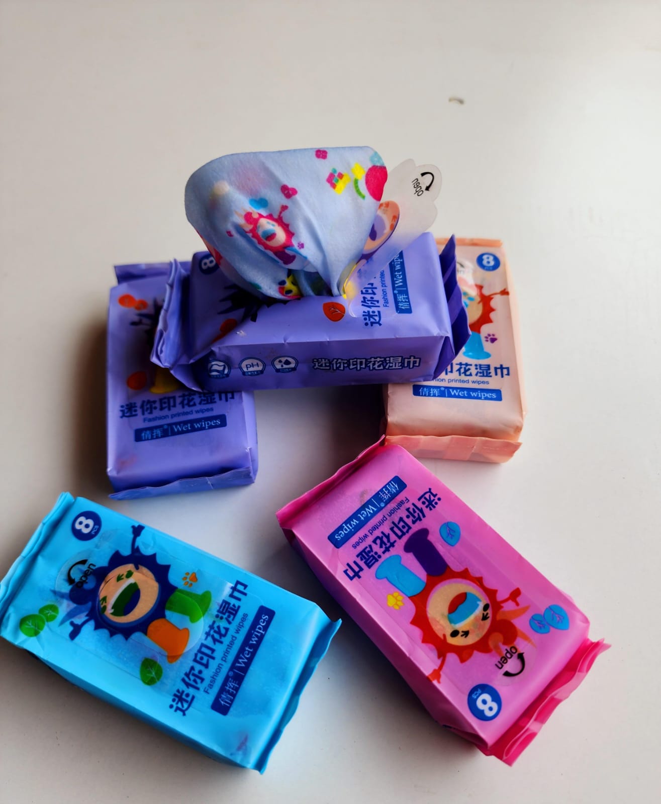 HOK Mini Printed Wet Wipes- 48pcs