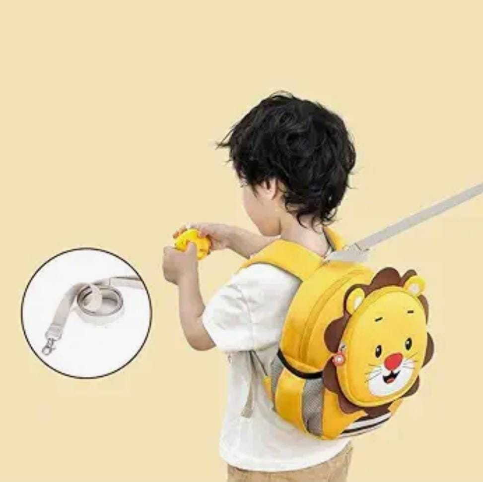 HOK Cute Fancy Kids Lion Theme Backpack