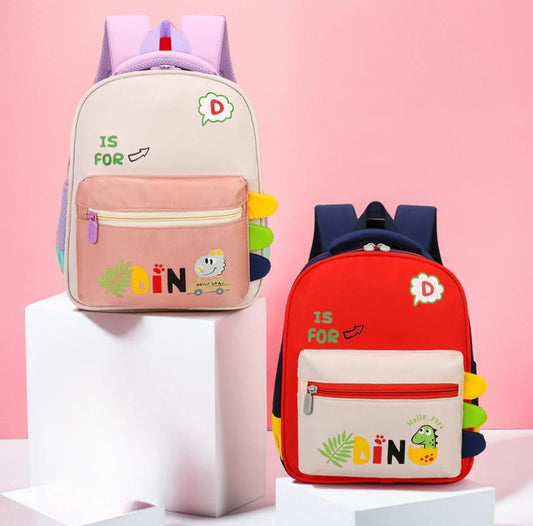 HOK Cute 3D Dino Design Backpack for Kids
