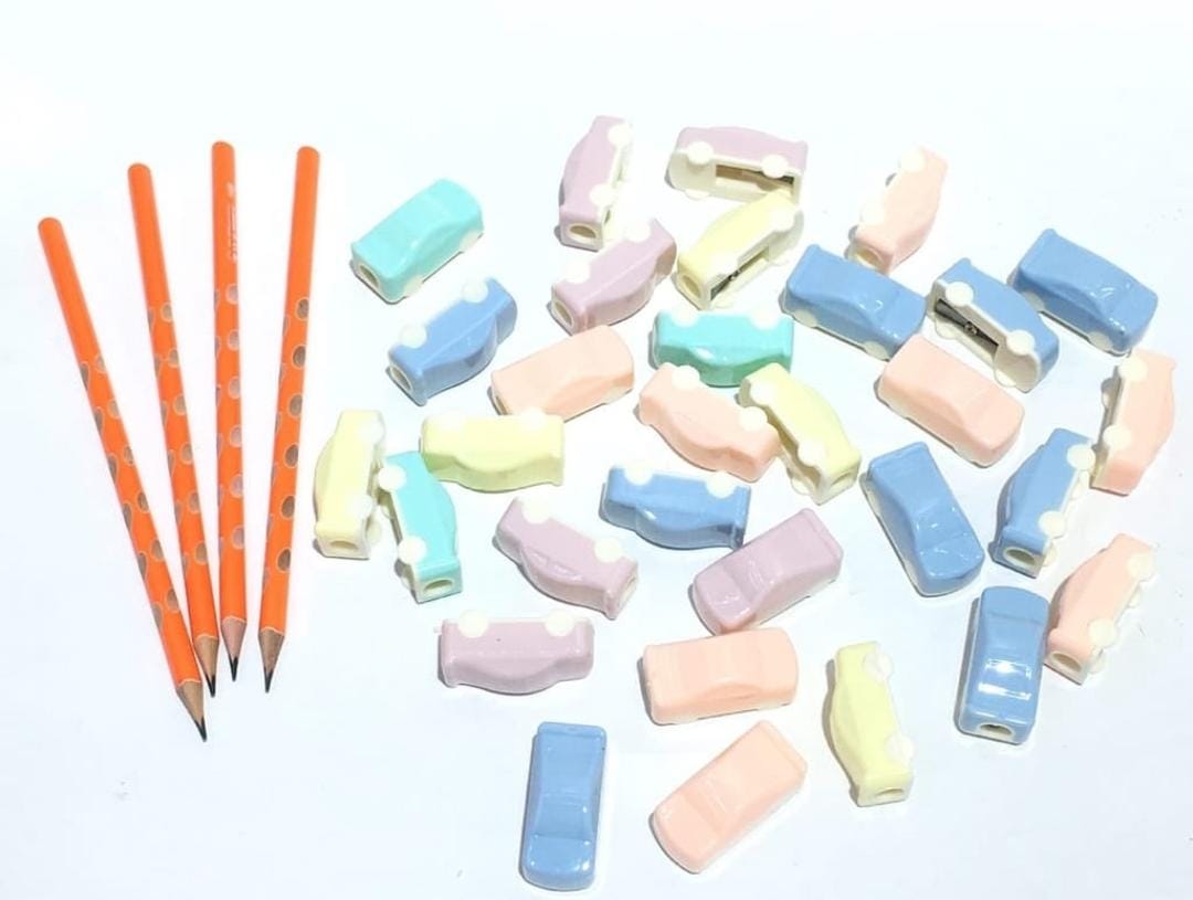 HOK Cute Car Shape Sharpener- Random Color (1pc)