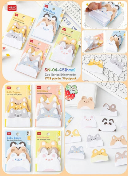HOK Animal Theme Sticky Notes- (Random 1pc)
