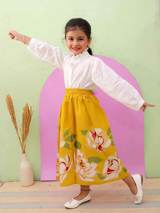 Girls Beautiful Shirt and Skirt Dress