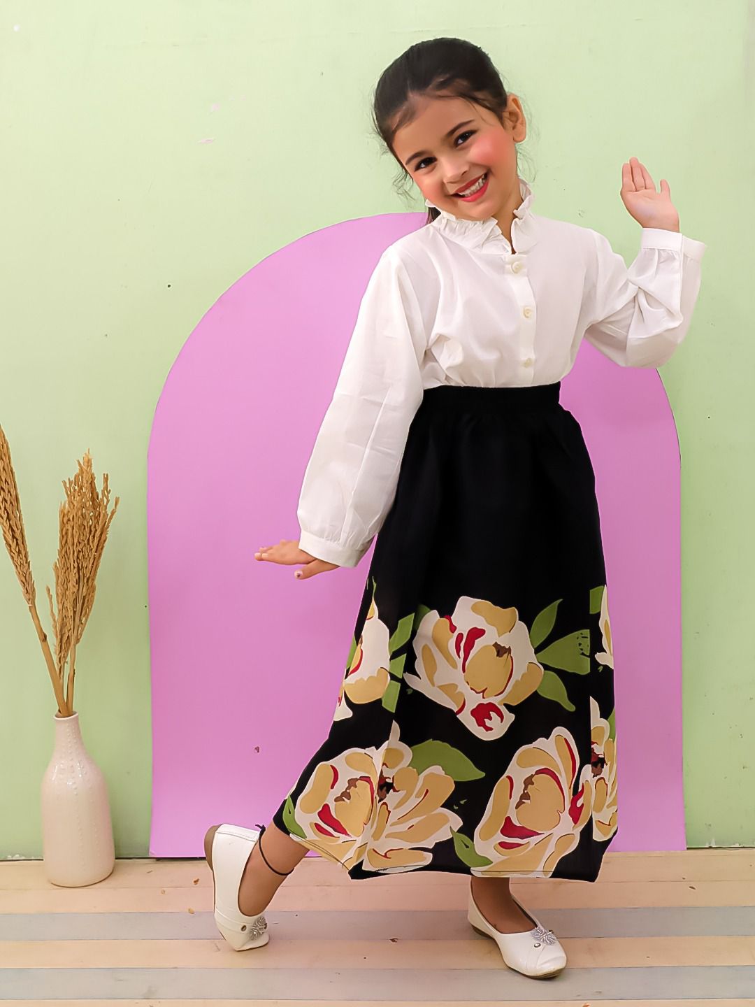 HOK Beautiful Shirt and Skirt Dress