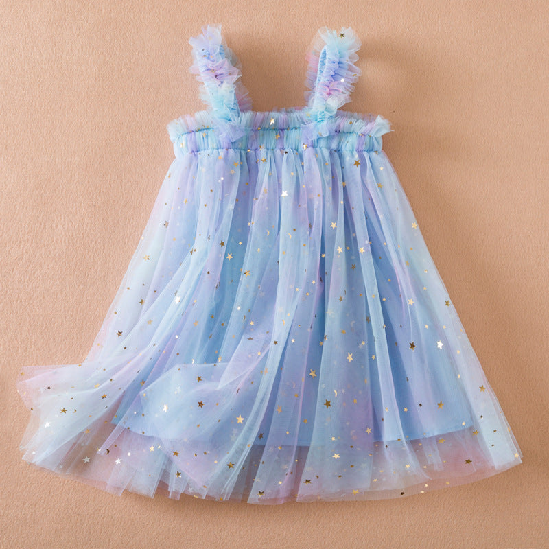 HOK Rainbow Mesh Party Dress
