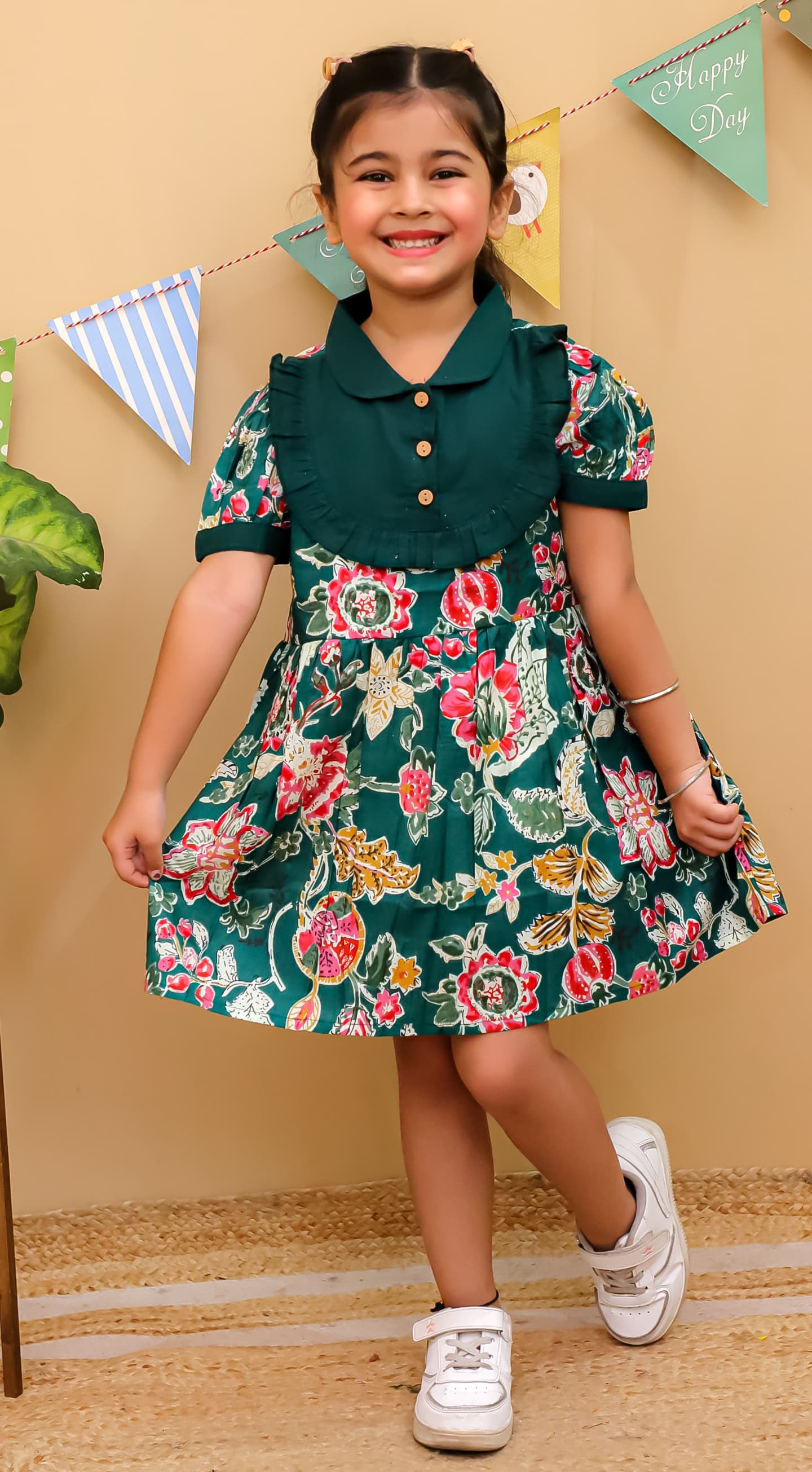 HOK Girls Floral Frock