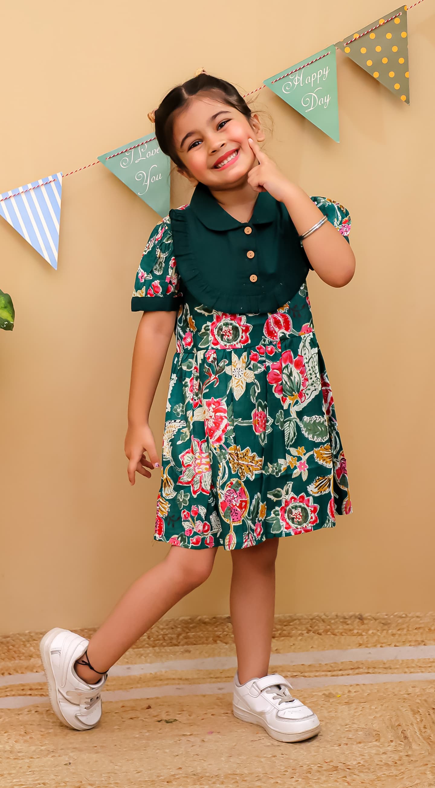HOK Girls Floral Frock