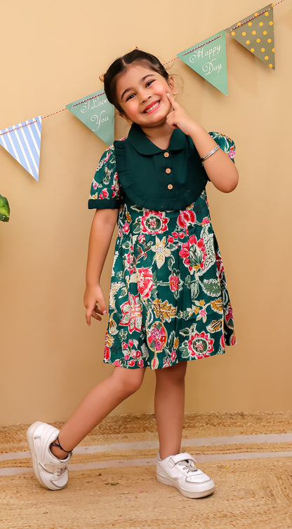 HOK Girls Floral Frock