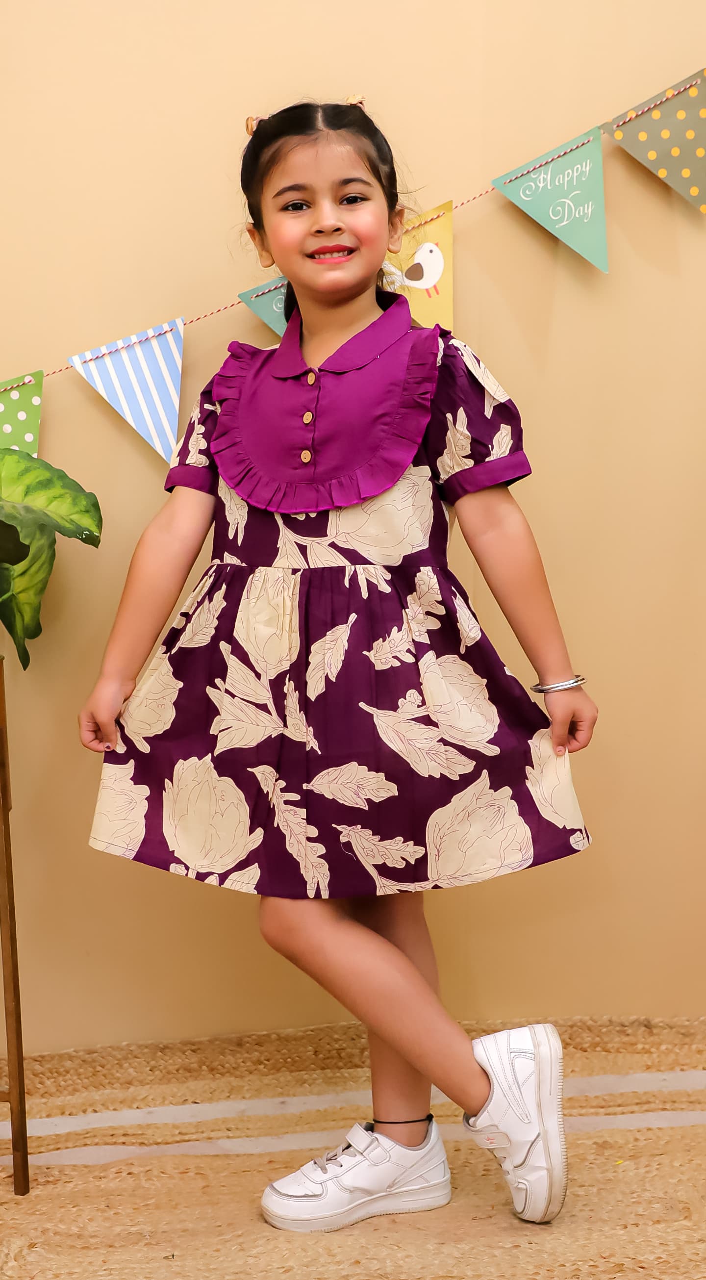 HOK Girls Floral Frock