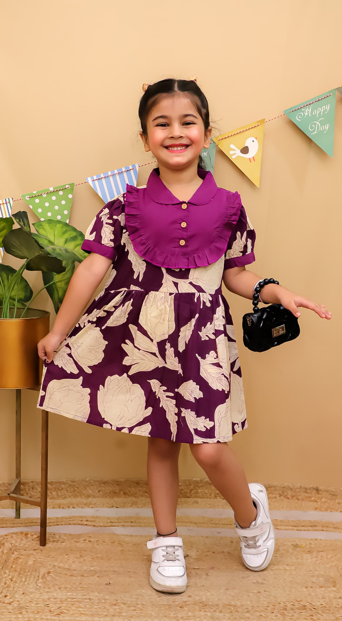 HOK Girls Floral Frock