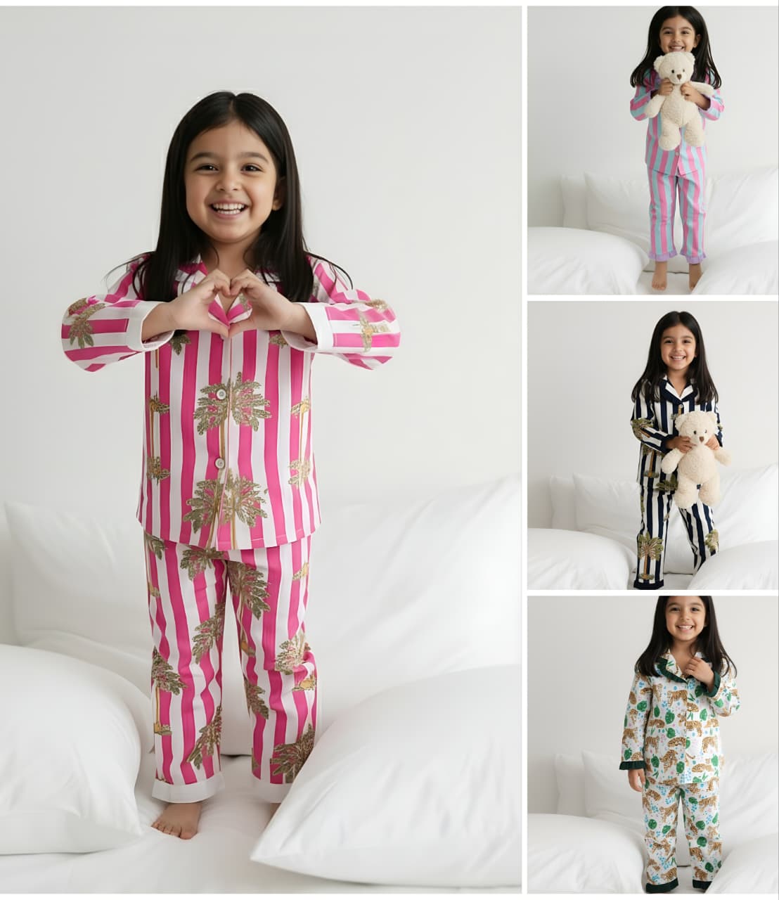 HOK Stripes Girls Night Suit