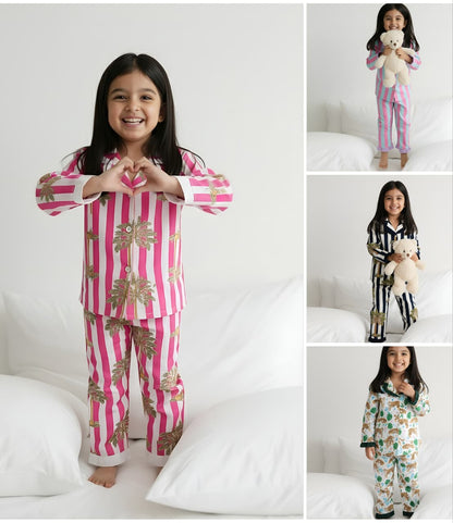 HOK Stripes Girls Night Suit