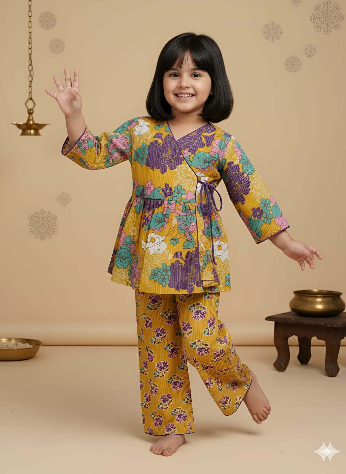 HOK Girls Angrakha Cord Set