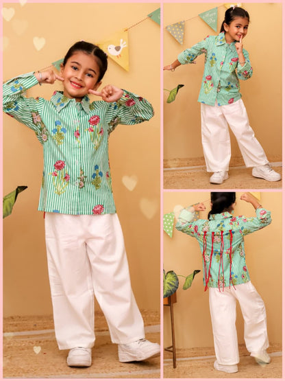 HOK Girls Shirt & Trouser Set