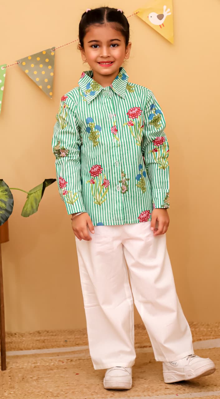 HOK Girls Shirt & Trouser Set