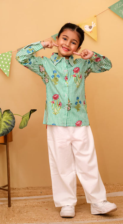 HOK Girls Shirt & Trouser Set