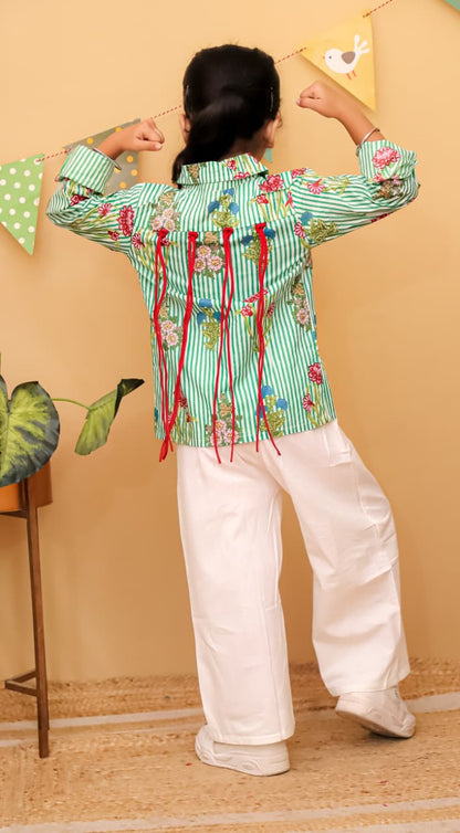 HOK Girls Shirt & Trouser Set