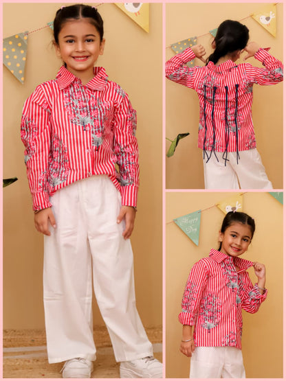 HOK Girls Shirt & Trouser Set
