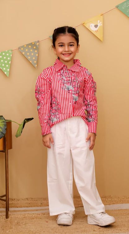 HOK Girls Shirt & Trouser Set
