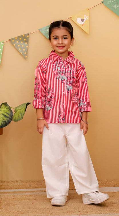 HOK Girls Shirt & Trouser Set