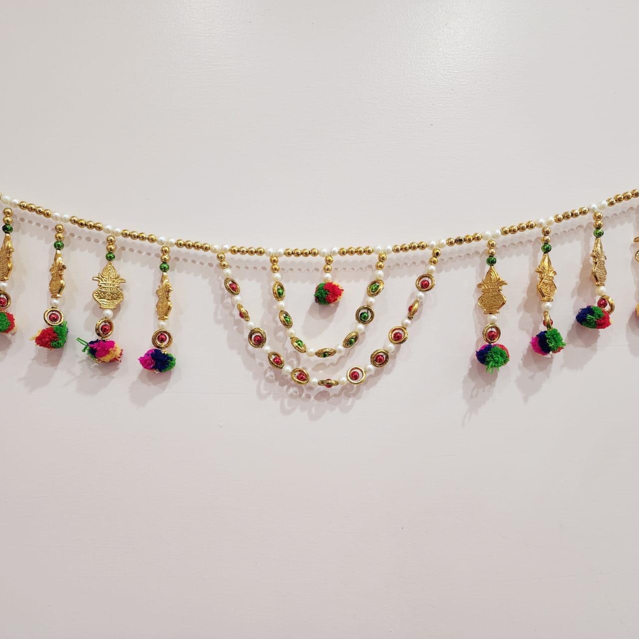 HOK Kalash Pom-Pom Moti Toran