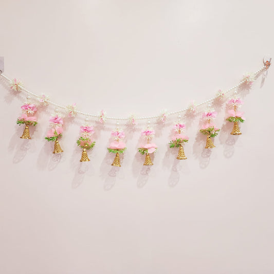 HOK Moti Flower Pink Toran