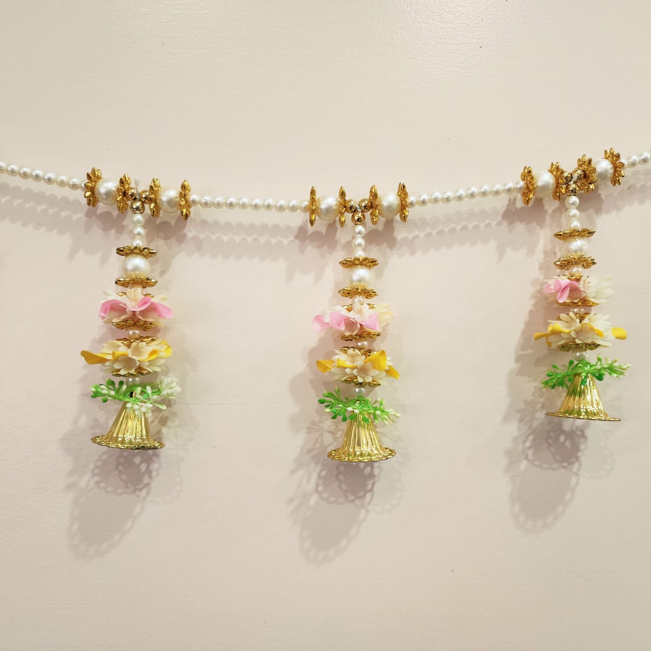 HOK Yellow-Pink Moti Toran