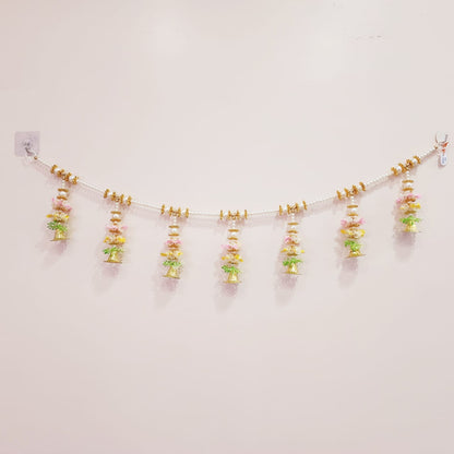 HOK Yellow-Pink Moti Toran