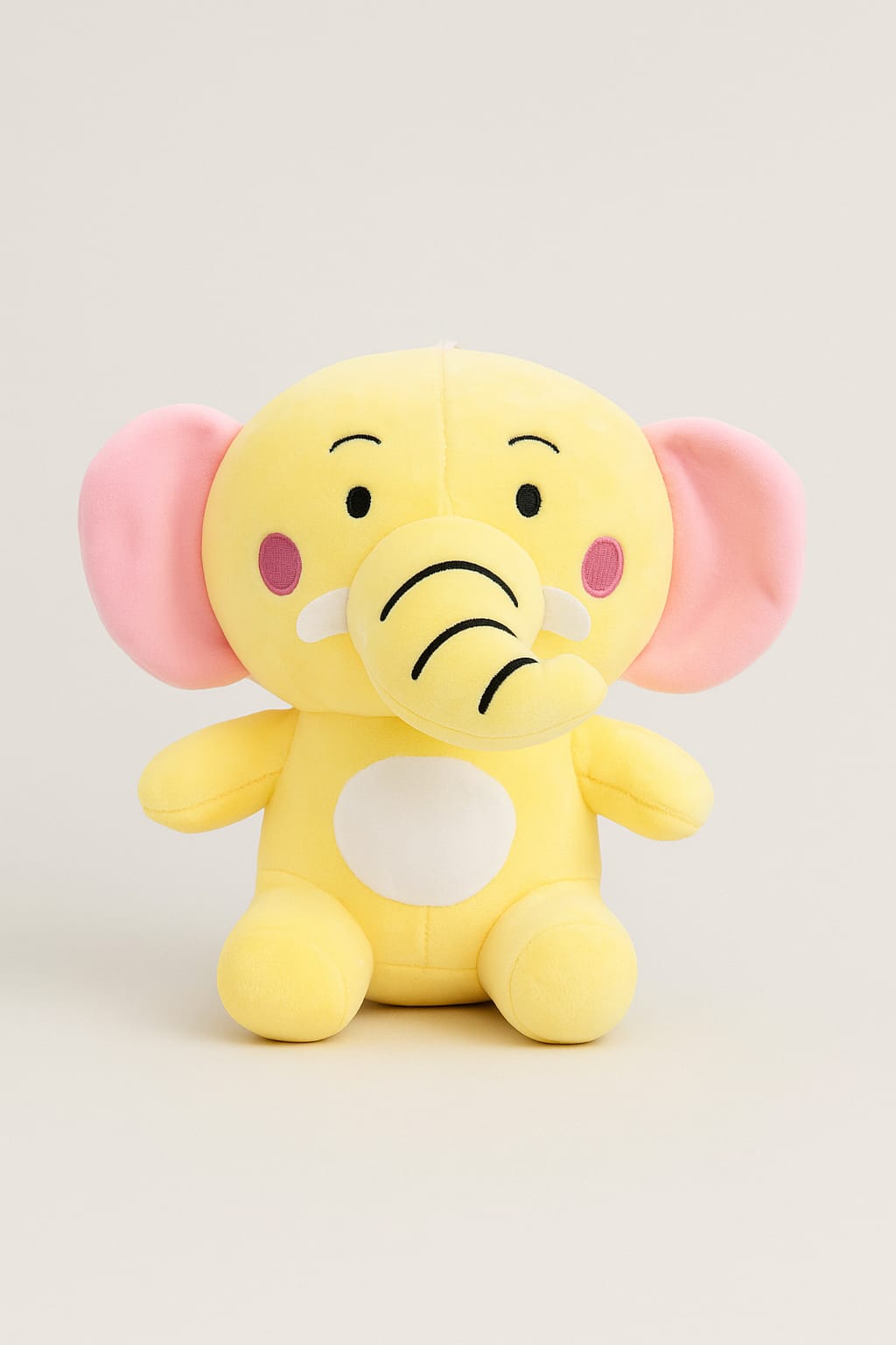 HOK Yellow-Pink Elephant Soft Plush Toy