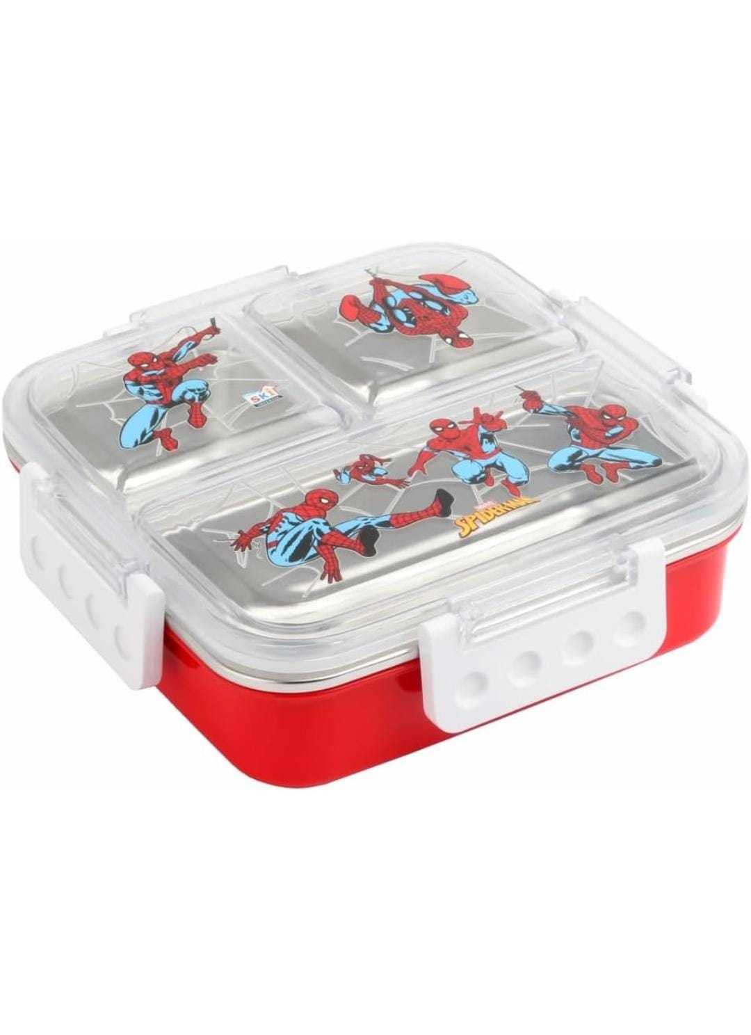 HOK Insulated Brunch 3 Compartment Stainless Steel Lunch Box- 600ml