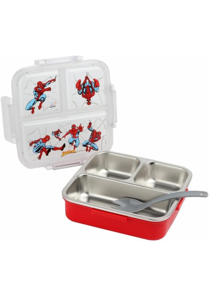 HOK Insulated Brunch 3 Compartment Stainless Steel Lunch Box- 600ml