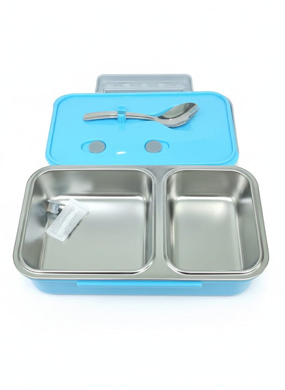 HOK 2 Compartment Insulated Steel Lunch Box