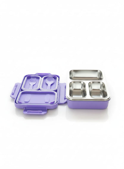 HOK Happy Meal 3 Compartment Stainless Steel Lunch Box