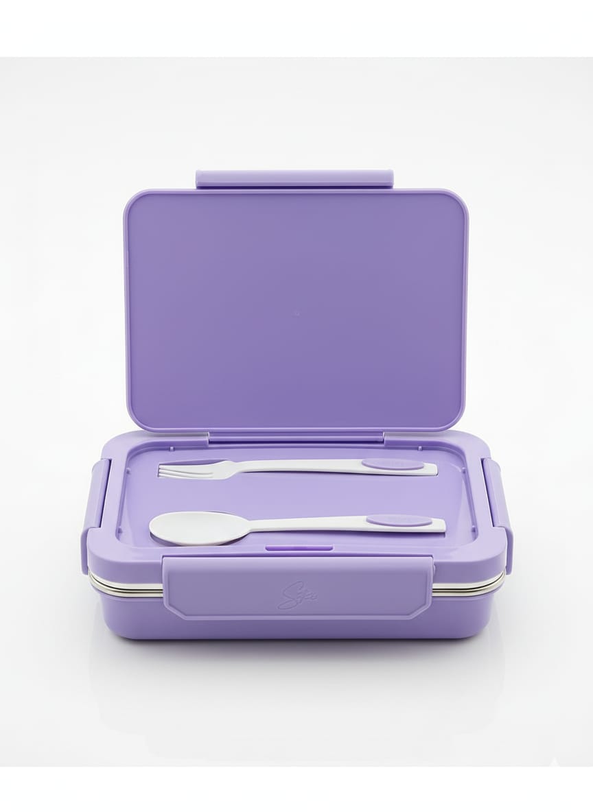 HOK Happy Meal 3 Compartment Stainless Steel Lunch Box