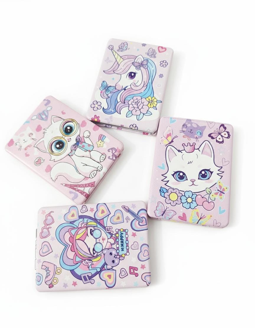 HOK Cartoon Printed Compact Mirror- Pack of 1pc