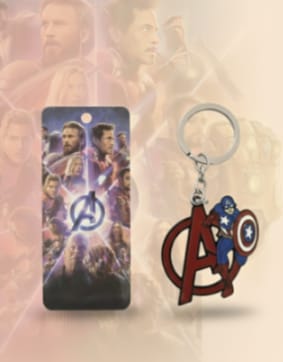HOK Captain America/Luffy Metal Keychain