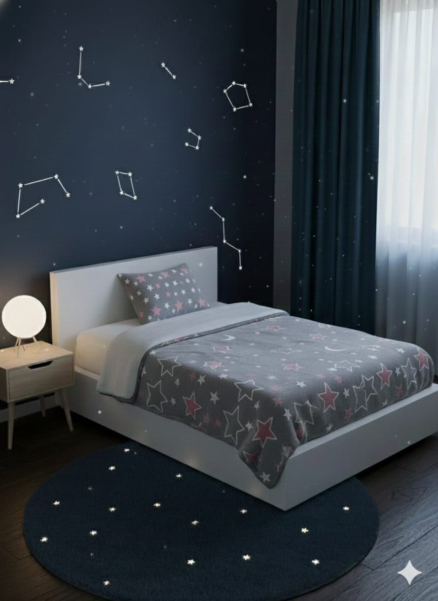 HOK Glow In Dark Single Bed Flannel Blanket