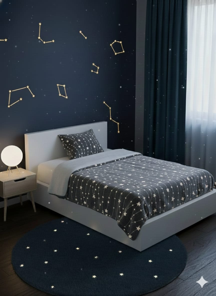 HOK Glow In Dark Single Bed Flannel Blanket