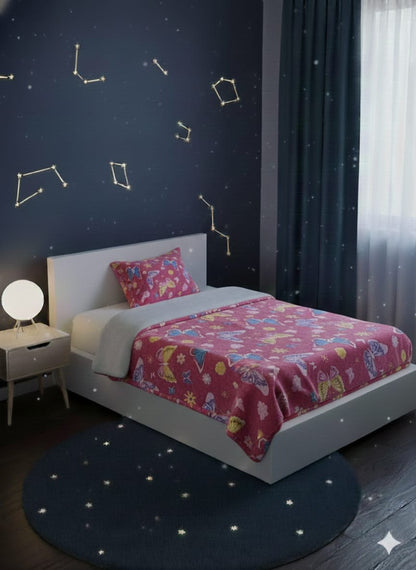 HOK Glow In Dark Single Bed Flannel Blanket