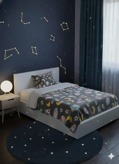 HOK Glow In Dark Single Bed Flannel Blanket