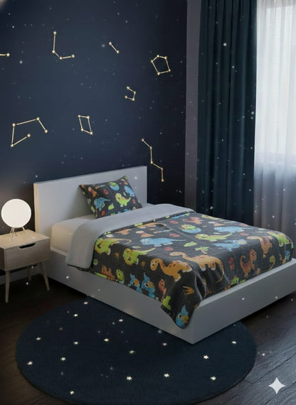 HOK Glow In Dark Single Bed Flannel Blanket