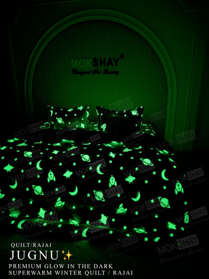 HOK Glow In Dark Double Bed Winter Quilt/Rajai