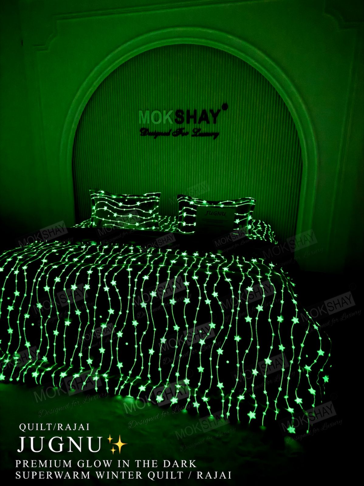 HOK Glow In Dark Double Bed Winter Quilt/Rajai
